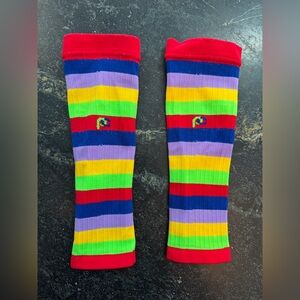 Pro Compression multicolor stripe compression socks sleeves size small/medium